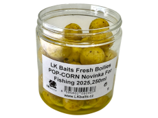 Fresh Boilies POPCORN Novinka For Fishing 2025,250ml