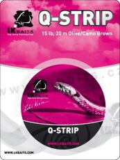 поводковий матеріал LK Baits Q-STRIP 25lb/20m Olive/Camo Green